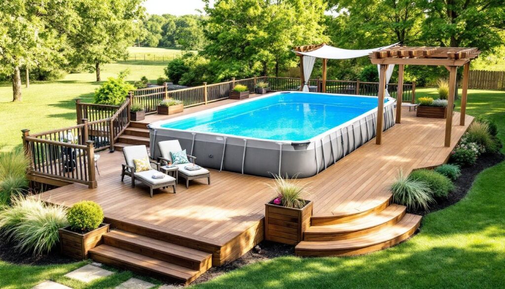 Transform Your Intex Pool Oasis: 7 Deck Ideas That Maximize Space and ...